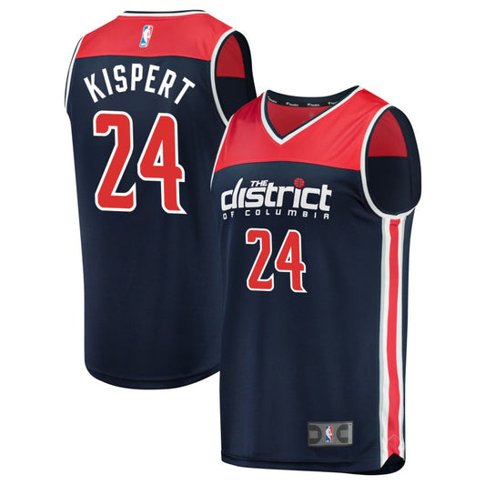 Corey Kispert Washington Wizards Fanatics Branded Fast Break Replica Jersey Navy - Statement Edition