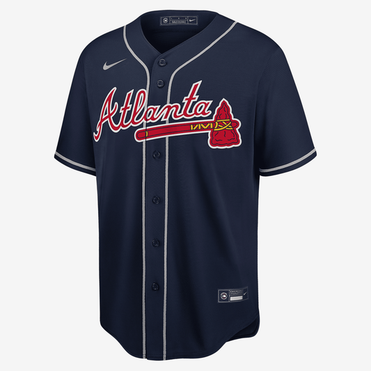 MLB Atlanta Braves Men's Replica Baseball Jersey - Midnight Navy