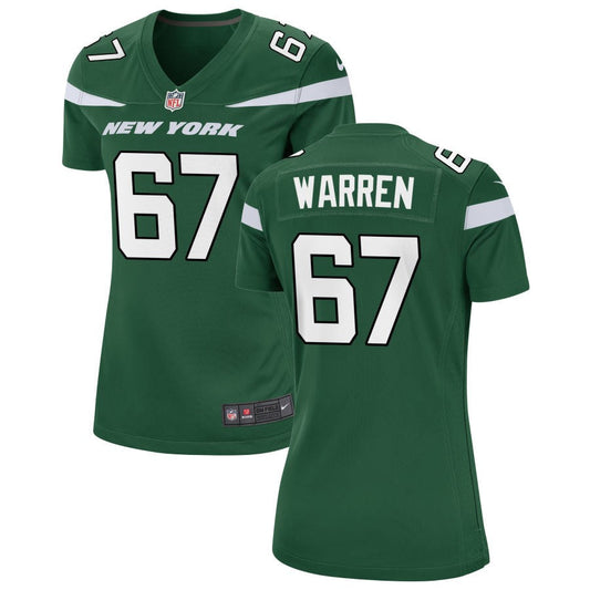 Carter Warren New York Jets Nike Women's Game Jersey - Gotham Green