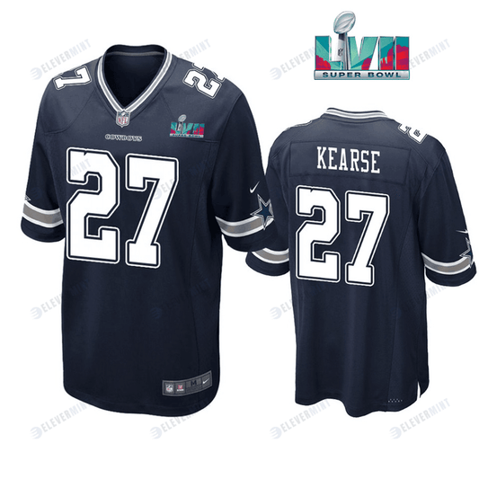 Jayron Kearse 27 Dallas Cowboys Super Bowl LVII Super Bowl LVII Navy Men Game Jersey