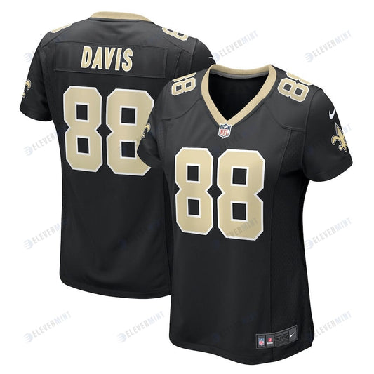 Shaquan Davis 88 New Orleans Saints Women's Game Jersey - Black