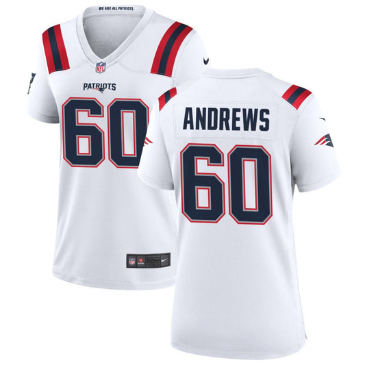 David Andrews Nike New England Patriots Women's Game Jersey - White