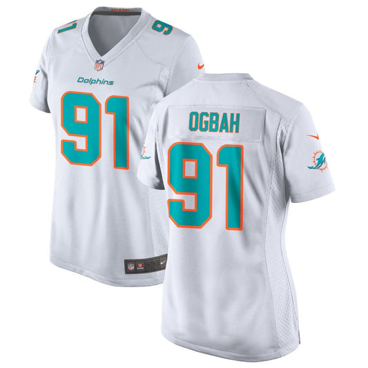 Emmanuel Ogbah Miami Dolphins Nike Women's Jersey - White