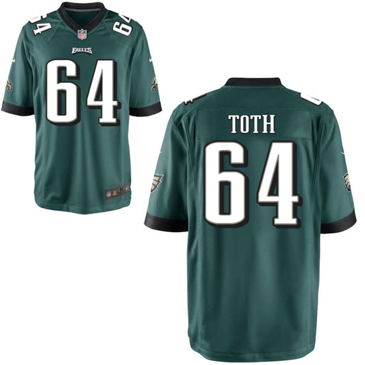 Brett Toth Philadelphia Eagles Nike Youth Game Jersey - Midnight Green