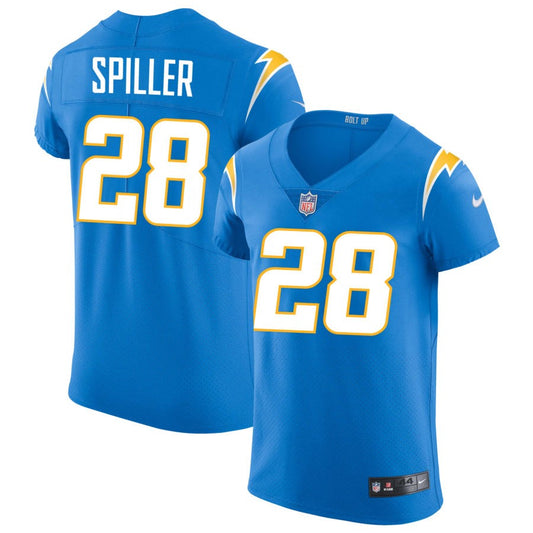 Isaiah Spiller Los Angeles Chargers Nike Vapor Elite Jersey - Powder Blue