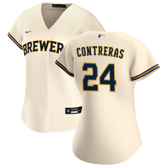 William Contreras Milwaukee Brewers Nike Women's Home Replica Jersey - Cream