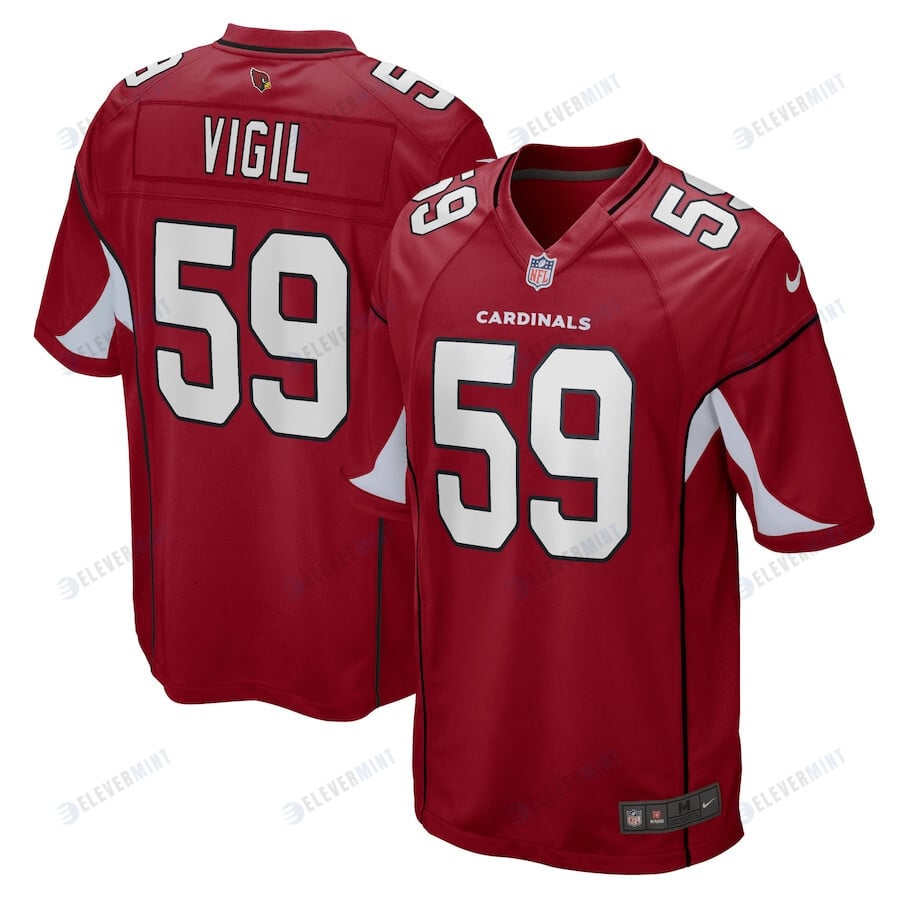 Nick Vigil Arizona Cardinals Game Player Jersey - Cardinal