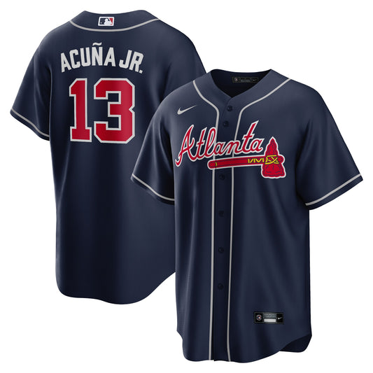 Ronald Acuna Jr. Atlanta Braves Nike Alternate Replica Player Name Jersey - Navy