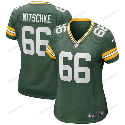 Ray Nitschke 66 Green Bay Packers Women Game Retired Jersey - Green