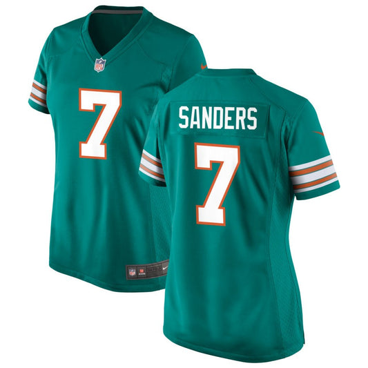 Jason Sanders Miami Dolphins Nike Women's Alternate Game Jersey - Aqua