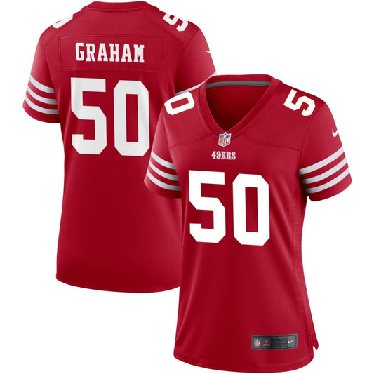 Jalen Graham San Francisco 49ers Nike Women's Game Jersey - Scarlet