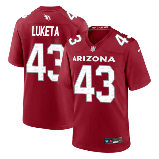 Jesse Luketa Arizona Cardinals Nike Game Jersey - Cardinal