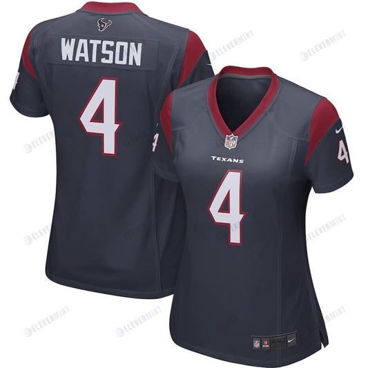 Deshaun Watson 4 Houston Texans Women's Game Jersey - Navy