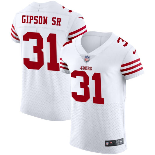 Tashaun Gipson Sr San Francisco 49ers Nike Vapor Elite Jersey - White