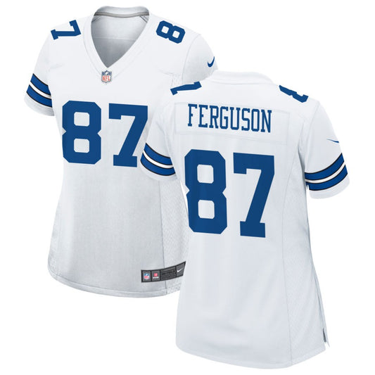 Jake Ferguson Dallas Cowboys Nike Women's Game Jersey - White