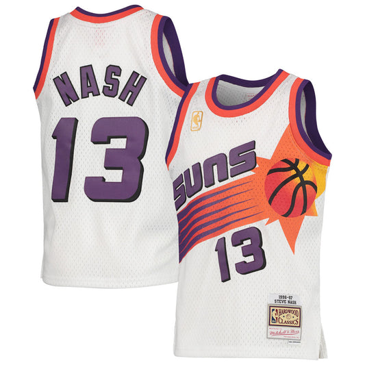 Youth Phoenix Suns Steve Nash 1996-97 Hardwood Classics Jersey - White