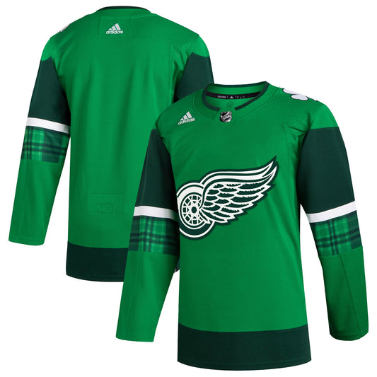 Detroit Red Wings adidas 2023 St. Patrick's Day Primegreen Authentic Jersey - Kelly Green