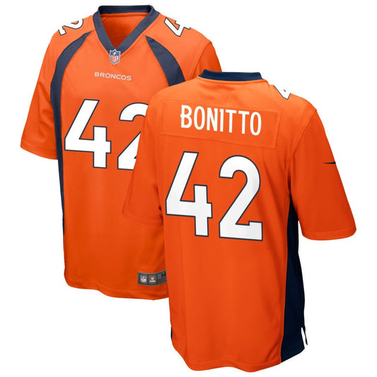 Nik Bonitto Denver Broncos Nike Game Jersey - Orange