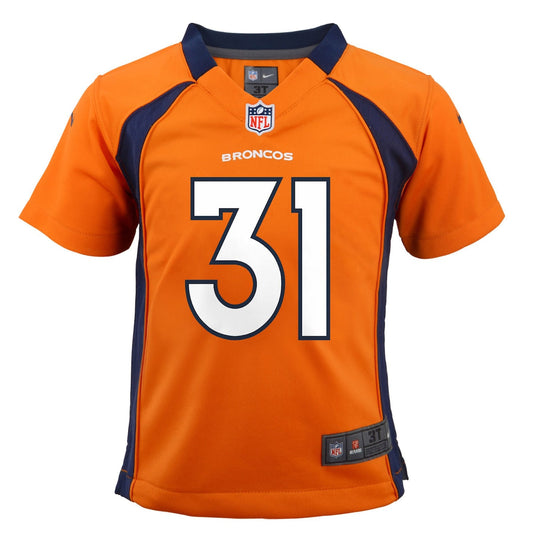 Youth Justin Simmons Nike Broncos Game Jersey - Orange