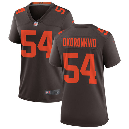 Ogbonnia Okoronkwo Cleveland Browns Nike Women's Alternate Game Jersey - Brown