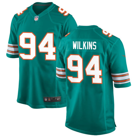 Christian Wilkins Miami Dolphins Nike Alternate Game Jersey - Aqua