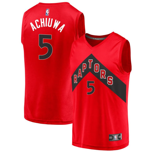 Precious Achiuwa Toronto Raptors Fanatics Branded 2020 Fast Break Replica Jersey - Icon Edition - Red