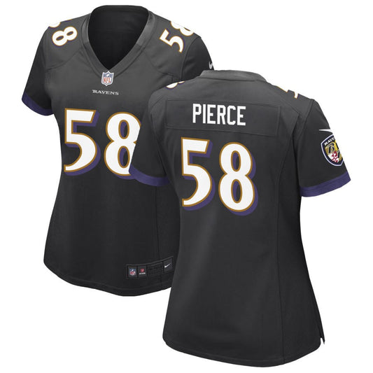 Michael Pierce Baltimore Ravens Nike Women's Alternate Game Jersey - Black