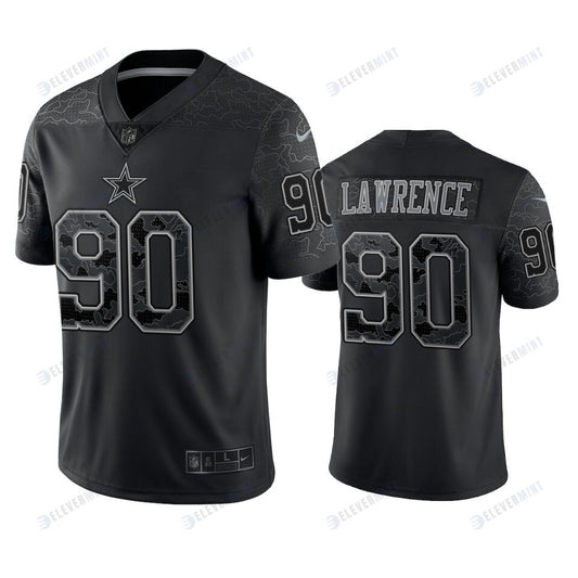 Demarcus Lawrence 90 Dallas Cowboys Black Reflective Limited Jersey - Men