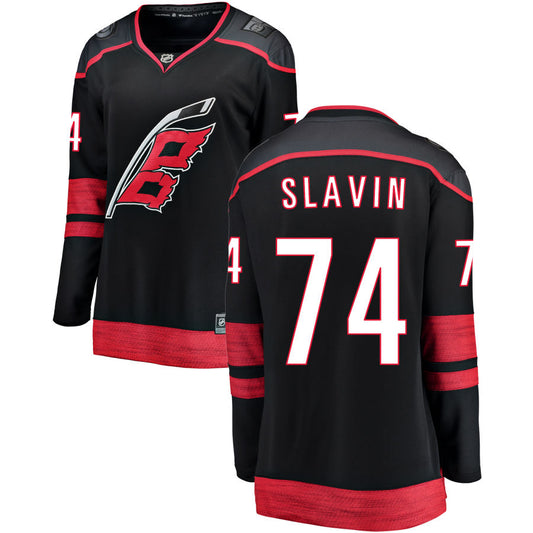 Jaccob Slavin Carolina Hurricanes Fanatics Branded Women's Alternate Breakaway Jersey - Black