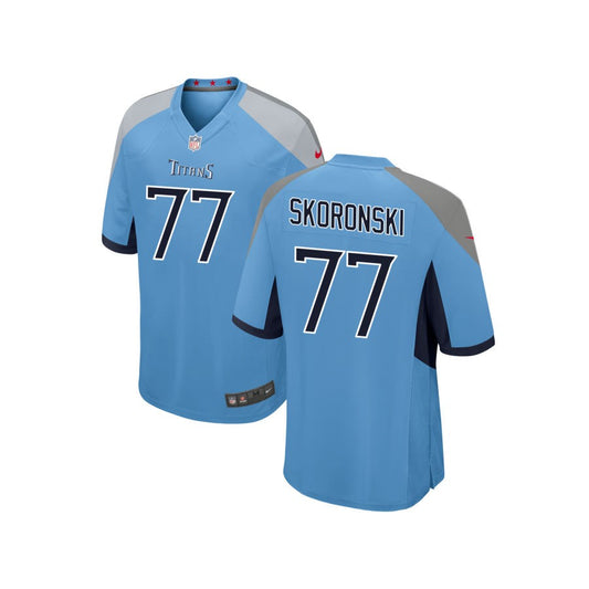 Peter Skoronski Tennessee Titans Nike Youth Alternate Game Jersey - Light Blue