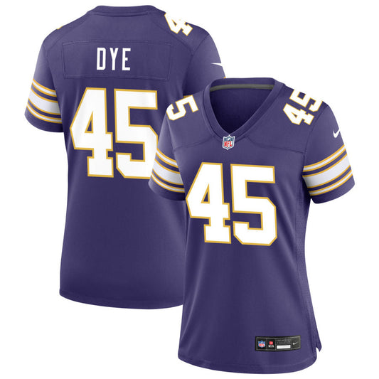 Troy Dye Minnesota Vikings Nike Women's Classic Game Jersey - Purple