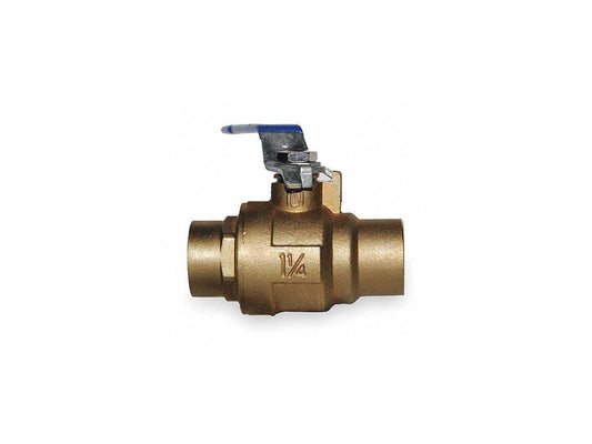 2 Sweat Brass Ball Valve Inline MILWAUKEE VALVE 2 BA-485BMS