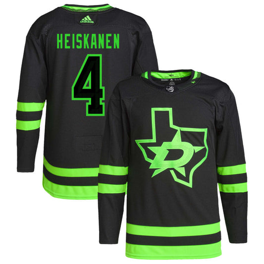 Miro Heiskanen Dallas Stars adidas Alternate Primegreen Authentic Pro Jersey - Black