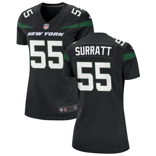 Chazz Surratt New York Jets Nike Women's Alternate Game Jersey - Stealth Black