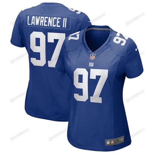 Dexter Lawrence II 97 New York Giants Women Team Game Jersey - Royal