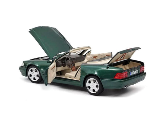 1999 Mercedes-Benz SL 500 Cabriolet Green Metallic 1/18 Diecast Model Car by Norev