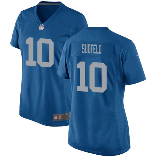 Nate Sudfeld Detroit Lions Nike Women's Throwback Game Jersey - Blue