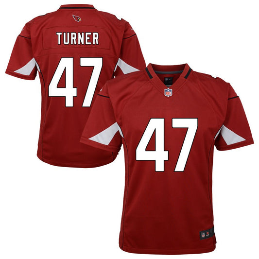 Ezekiel Turner Arizona Cardinals Nike Youth Team Game Jersey - Cardinal