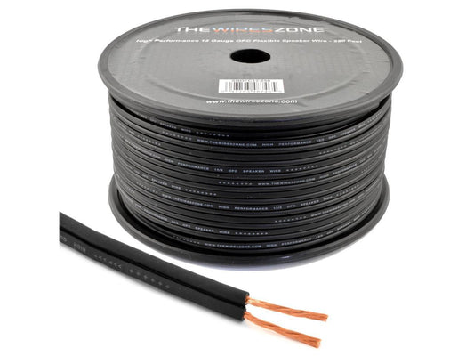 250 ft. 12 AWG High-Performance OFC Full Copper Home and Car Audio Speaker Wire Black