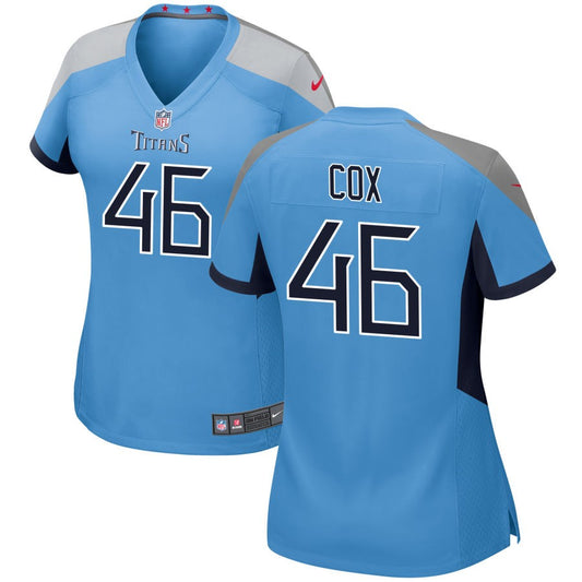 Morgan Cox Tennessee Titans Nike Women's Alternate Game Jersey - Light Blue