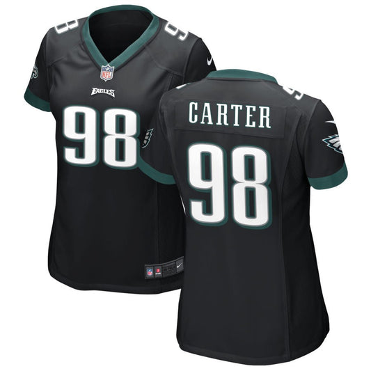 Jalen Carter Philadelphia Eagles Nike Women's Alternate Game Jersey - Black