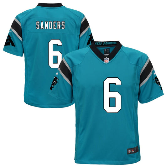 Miles Sanders Carolina Panthers Nike Youth Game Jersey - Blue