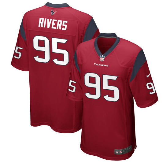 Derek Rivers Houston Texans Nike Alternate Game Jersey - Red