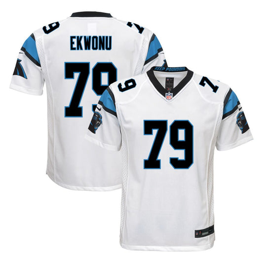 Ikem Ekwonu  Carolina Panthers Nike Youth Game Jersey - White