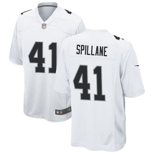 Robert Spillane Las Vegas Raiders Nike Game Jersey - White