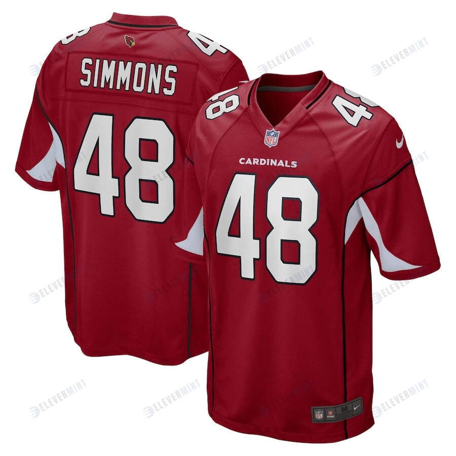 Isaiah Simmons 48 Arizona Cardinals Men Game Jersey - Cardinal