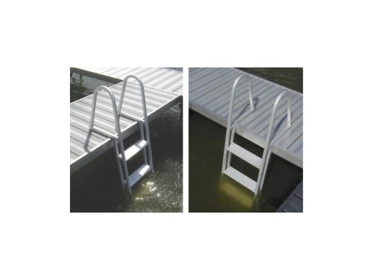 3-Step Heavy Duty Pontoon Dock Anodized Aluminum Ladder