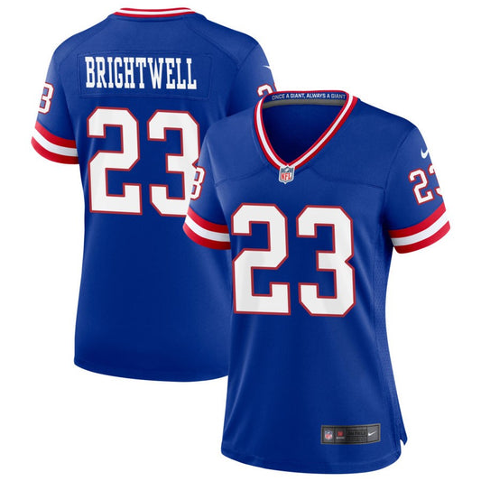 Gary Brightwell New York Giants Nike Women's Classic Game Jersey - Royal