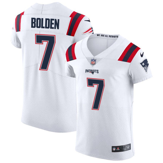 Isaiah Bolden New England Patriots Nike Vapor Elite Jersey - White