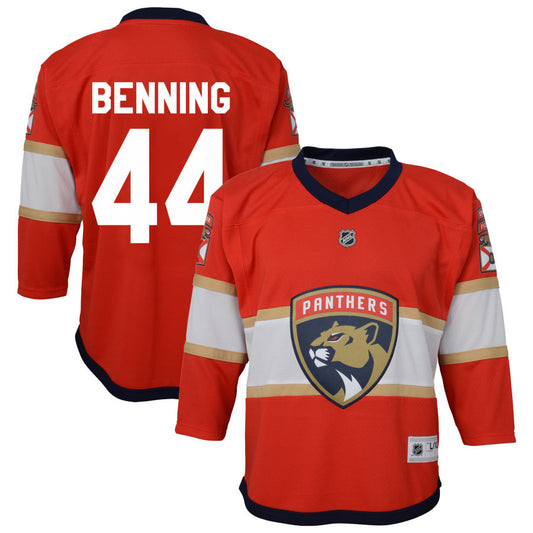 Mike Benning Florida Panthers Youth Home Replica Jersey - Red